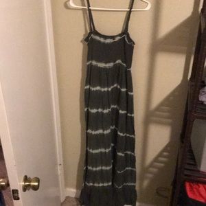RXB Green Tie Dye Maxi Dress